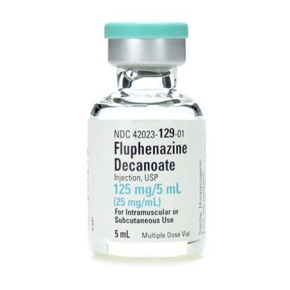 Fluphenazine Decanoate, 25mg/mL, MDV, 5mL Vial