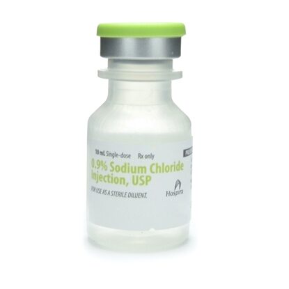 0.9% Sodium Chloride Injection 9 mg/mL, Single Dose Vial 10 mL, Each