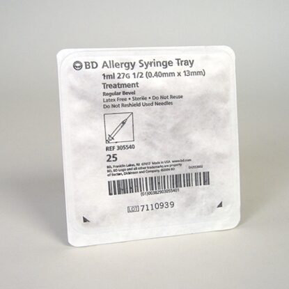 BD PrecisionGlide™ Allergy Syringe With Needle 1cc 27G x 1/2", 1000/Case