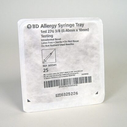 BD PrecisionGlide™ Allergy Syringe With Needle 1cc 27G x 3/8", Intradermal Bevel, 1000/Case