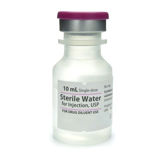 Sterile Water Injection, Single Dose Vial 10 mL, Each