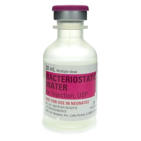 Water For Injection Bacteriostatic Alcohol MDV 30mL Vial