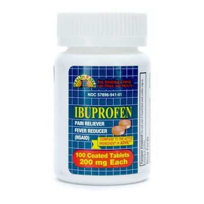 Ibuprofen, 200mg, 100 Tablets/Bottle