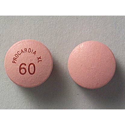 PROCARDIA XL® (Nifedipine), 60mg, 100 Tablets/Bottle