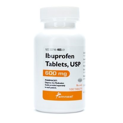 Ibuprofen, 600mg, 500 Tablets/Bottle