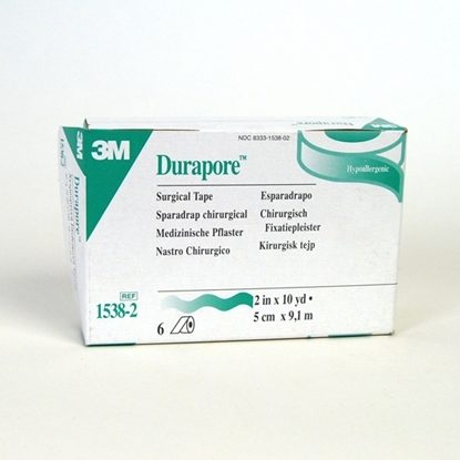 Tape, Durapore, Cloth, 2" x 10 Yards, Hypoallergenic,  6/Box