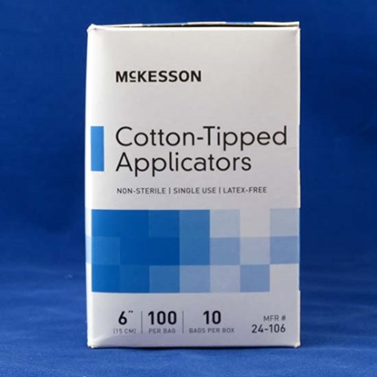 McKesson Cotton Tipped Applicators 6", 1000/Box