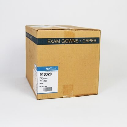 McKesson Exam Gown One Size White, 50/Case