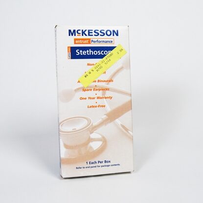McKesson General Exam Stethoscope Blue 21" Tube Single Sided Chestpiece, Each