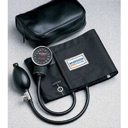 McKesson LUMEON™ Aneroid Sphygmomanometer Unit  Adult Nylon Cuff 23 - 40 cm Pocket Aneroid, Each