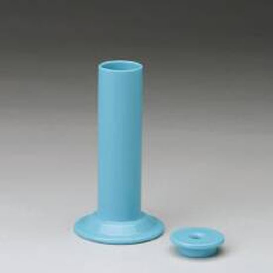 Glass Thermometer Stand, 4 1/8" Tall, 1" Diameter, Polypropylene Blue