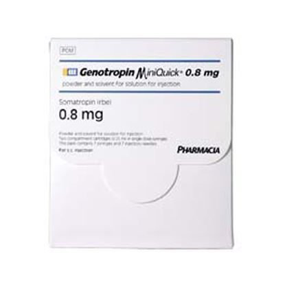 Genotropin HGH, 0.8mg, MiniQuick, 7 Syringes/Box