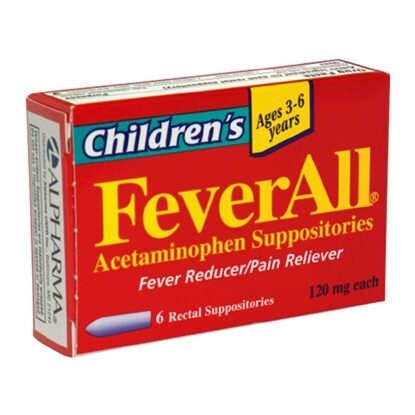 Acephen Acetaminophen 120 mg Suppositories, 12 Count