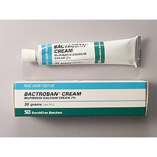 Bactroban Cream®, (Mupirocin Calcium Cream), 2, 20mg/Gram, Cream, 30gm