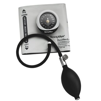 DuraShock Tycos® Aneroid Sphygmomanometer Unit Adult Nylon Cuff 23 - 40 cm Pocket Aneroid, Each