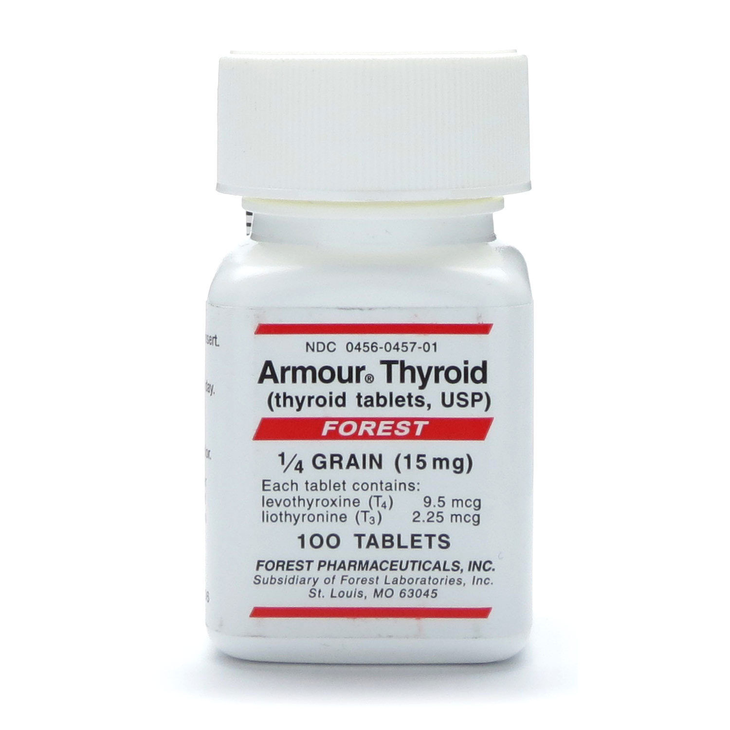Thyroid, Armour®, 100 Tablets/Bottle McGuff