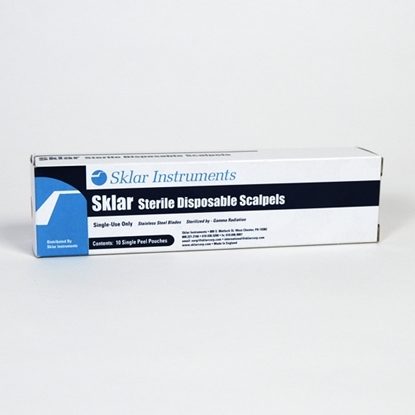 Scalpel #10, Stainless Steel, Sterile, Disposable, 10/Box