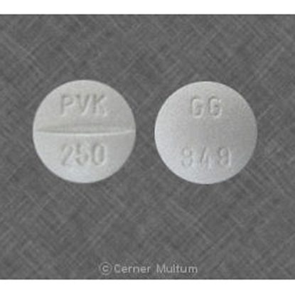 Penicillin V Potassium, 250mg, 100 Tablets/Bottle