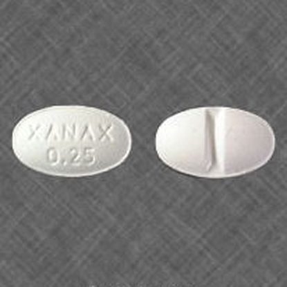Xanax® [C-IV], (Alprazolam) 0.25mg, 100 Tablets/Bottle