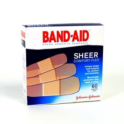 Bandage, Strip Sheer, Comfort-Flex, Assorted Sizes, 60/Box