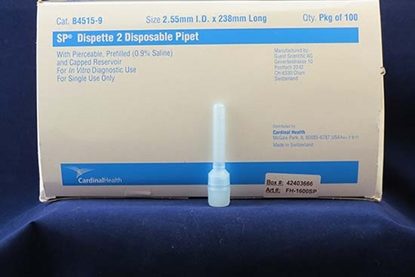 ESR (Erythrocyte Sedimentation Rate) Rapid Test, Westergren, Dispette 2, Visual - w/ Pipettes 100 Tests/Box