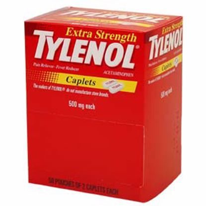Tylenol® Extra-Strength, 500mg, 100 Caplets/Bottle