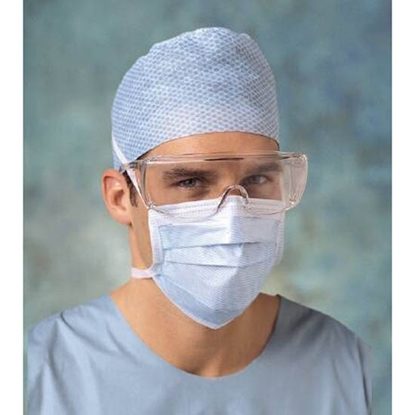 Cap, Surgeon's, Blue, Tie-on  Non-Sterile  100/Box