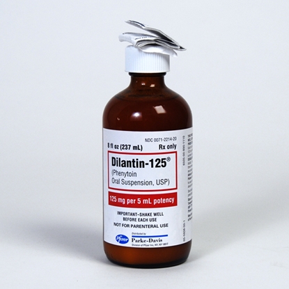 Dilantin-125® (Phenytoin Oral Suspension, USP), 125mg/5mL, Orange-Vanilla, Oral Suspension, 8 Ounce Bottle