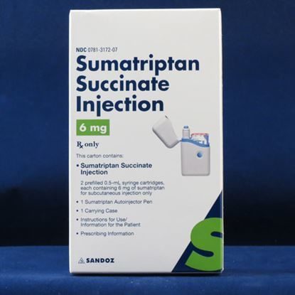 Sumatriptan Kit, 6mg/0.5mL Syringe, 2 Cartridge Kit