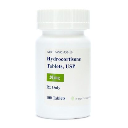 GREENSTONE® Hydrocortisone 20 mg Tablets, 100 Count
