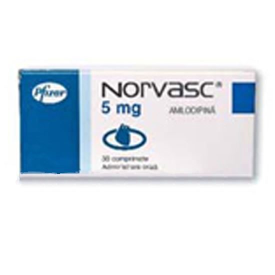 Norvasc Amlodipine Besylate 5mg 90 Tablets Bottle McGuff