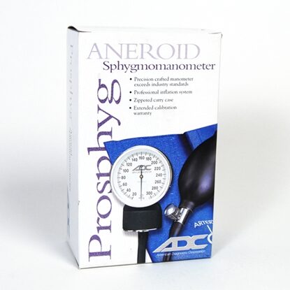 McKesson LUMEON™ Aneroid Sphygmomanometer Unit Large Adult Nylon Cuff 34 - 50 cm Pocket Aneroid, Each