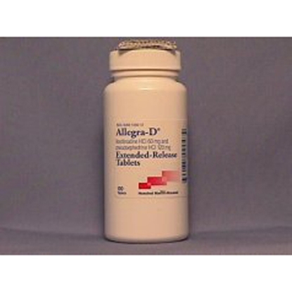 Allegra-D® 12 Hour, 60-120mg, 30Tablets/Bottle