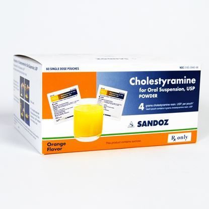 Cholestyramine, 4gm, 60 Packets/Box