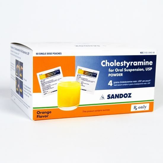 Cholestyramine, 4gm, 60 Packets/Box McGuff