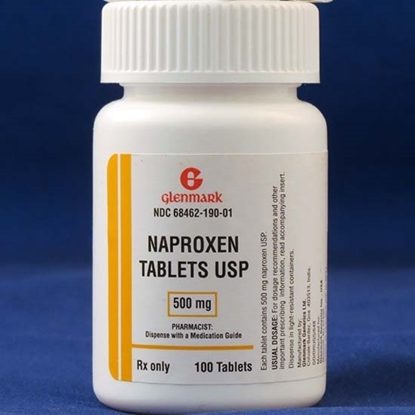 Naproxen Sodium, 500mg, 100 Tablets/Bottle