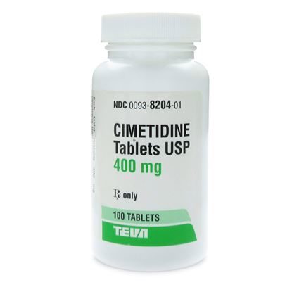 Cimetidine, 400mg, 100 Tablets/Bottle
