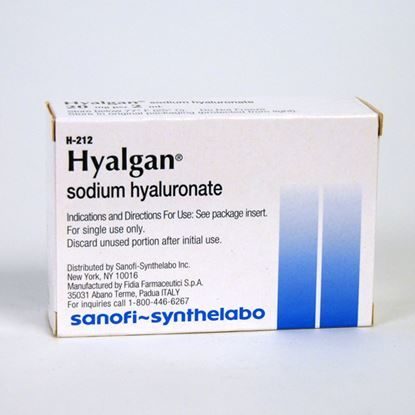 Hyalgan®, (Sodium Hyaluronate), 10mg/mL, SDV, 2mL Vial