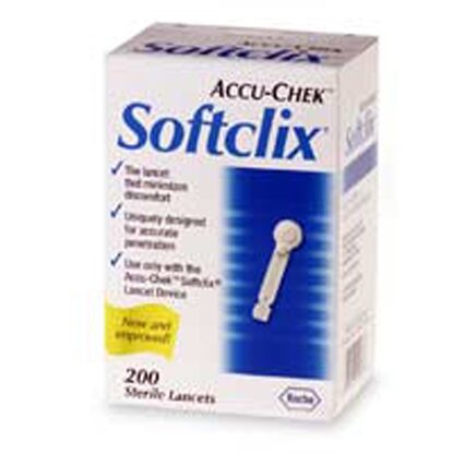 Accu-Chek® Softclix Blood Glucose Lancets, 100/Box