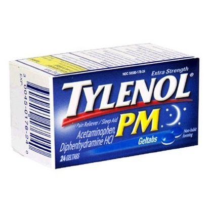 Tylenol® P.M. XS, 25/500mg, 24 Gelcaps/Bottle