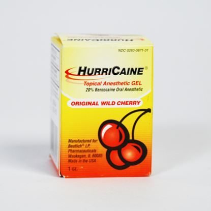 Hurricaine® Gel, 20%, Cherry, 30gm Bottle