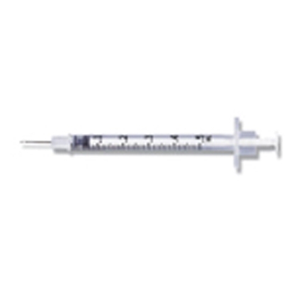 BD PrecisionGlide™ Tuberculin Syringe With Needle 0.5cc 27G x 1/2", 100/Box