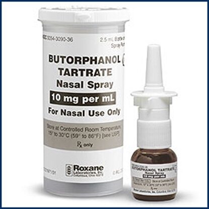 Butorphanol Tartrate 10 mg/mL Nasal Spray 2.5 mL, Each