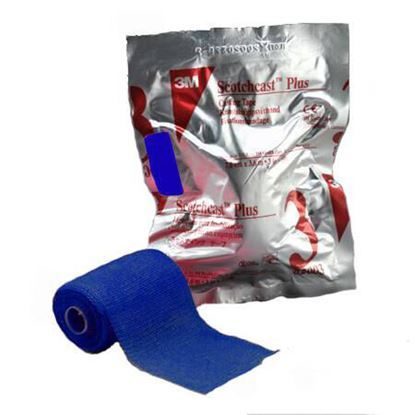 Casting Tape, 3'' x 4 yards, Blue, Scotchcast™ Plus, 10 Rolls/Box