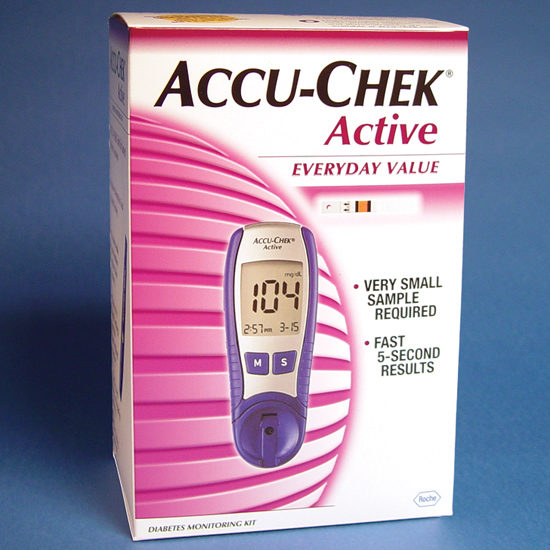 Blood Glucose Meter, ACCUCHEK Active, Each *Discontinued* McGuff