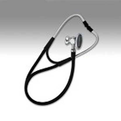 Harvey® DLX Cardiology Stethoscope Black 17" Tube Triple Sided Chestpiece, Each