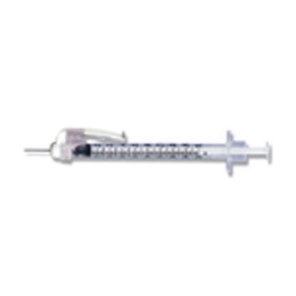 1cc Tuberculin Syringe, 27G x 1/2", Safety Glide, Sterile, BD SafetyGlide™, 100/Box