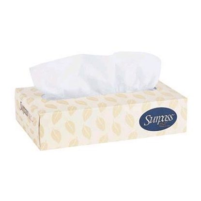 Tissue, Facial, 2-Ply, 7.9" x 8.5", Surpass®, 100/Box