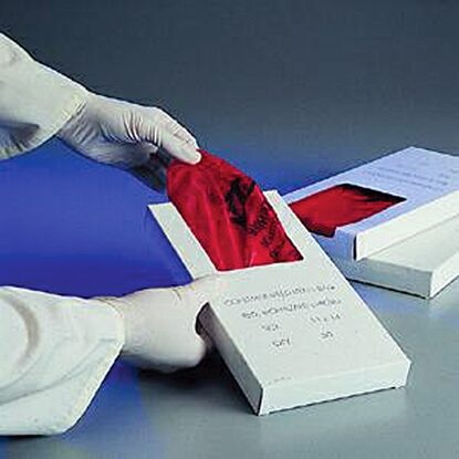 Infectious Biohazard Waste Bag 1 to 3 Gallon, Gusset-Sealed Botton, 50/Box