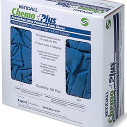 CHEMO PLUS™ Exam Gloves Small Blue Suitable for Chemo, 100/Box